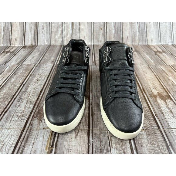 Rag & Bone Kent High Top Leather Sneakers  Size 37 US 7 Color Black New In Box - Picture 9 of 10